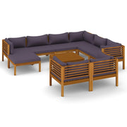 Set di mobili da giardino mobili da esterno 10 pezzi con cuscini legno massello di acacia 02_0014960