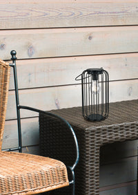 Lampada tavolo da Esterno a LED in Metallo Nero Opaco