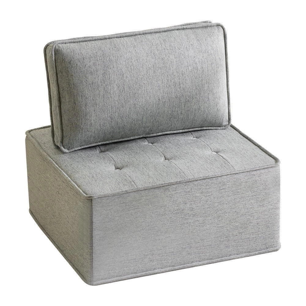 Divano 1 posto ¨C Minimal ¨C Tessuto grigio compatto per soggiorno camera bambini