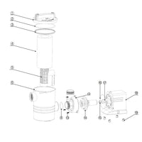 CPP-14000F Pompa di ricircolo acqua piscina fontana 8500 l/h 120 W, Pompa di circolazione
