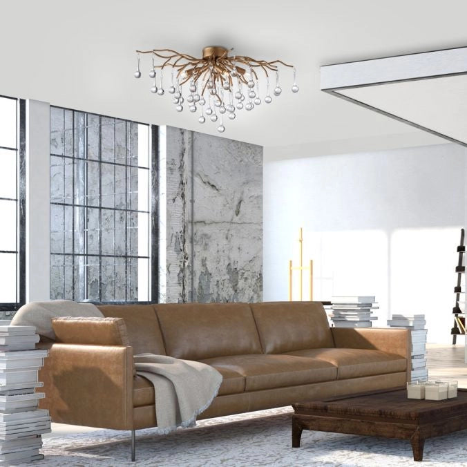 Plafoniera ICICLE ottone antico 4xG9 Paul Neuhaus 8090-11