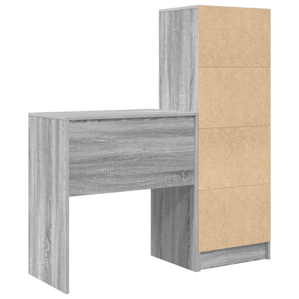 Scrivania con cassetto con lo scaffale 2 pcs Grigio Sonoma 3337310