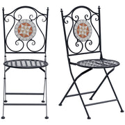 Sedia da giardino pieghevole ¨C Zephmum ¨C Nero 50x40x94,5 cm