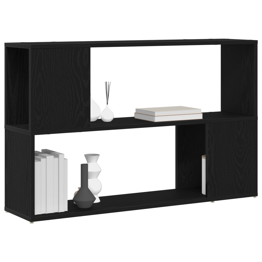 Libreria  Nero Rovere 100x24x63 cm in Legno Ingegnerizzato