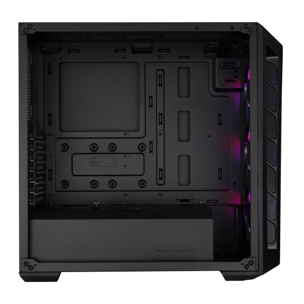 "Case MasterBox MB511 ARGB- 2xCombo 2.5""/3.5""-5xSSD- 3x 120 ARGB fans-incl. controller-Radiator Support-Temp.Glass Side P.-NO PSU"