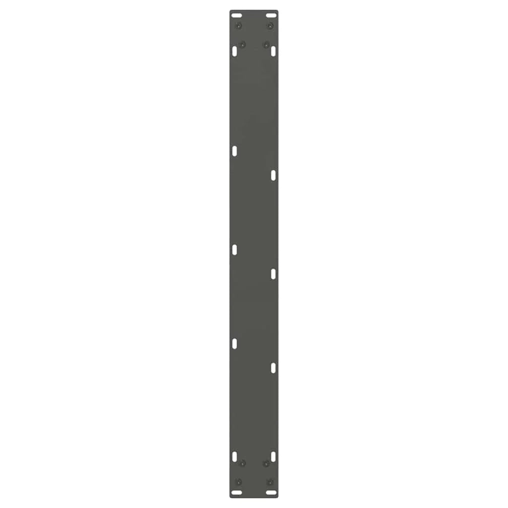 Set di 2 gambe per tavolo da pranzo regolabili dal design moderno a forma di V 90 x 72 cm acciaio antracite 02_0056867