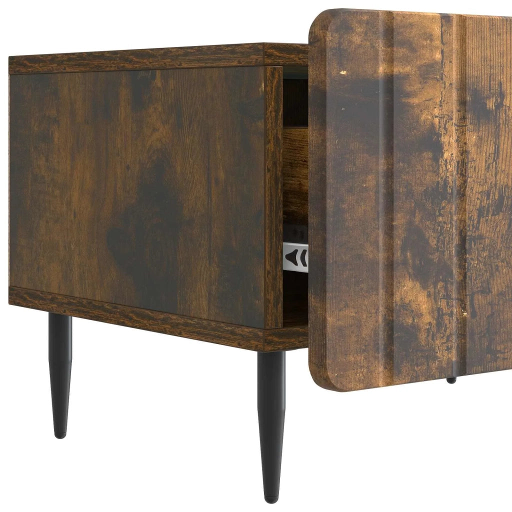 Mobile TV Rovere Fumo 147 x 34,5 x 32 cm Legno ingegnerizzato 894480