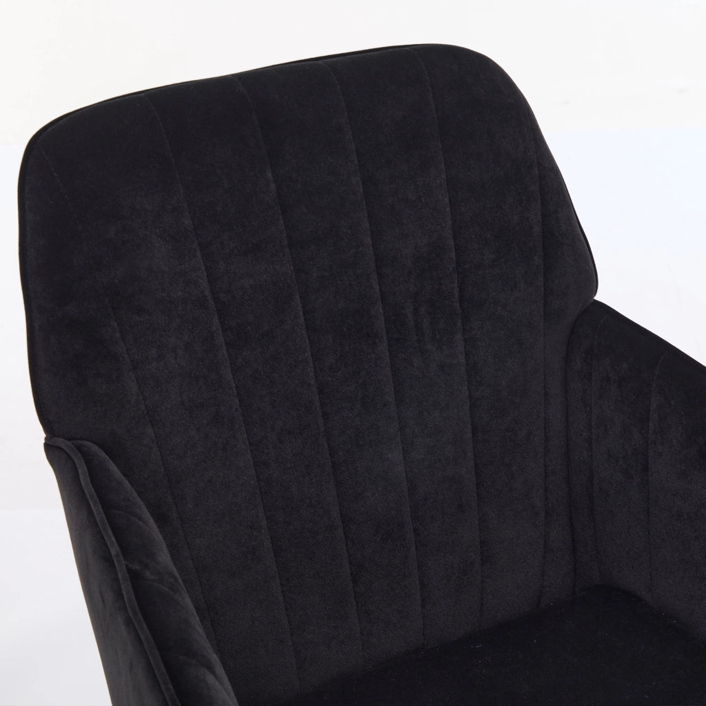 Sedia da Ufficio Girevole Ergonomica con Schienale ¨C MINIMAL ¨C Nero, Altezza Regolabile