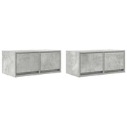 Mobili TV 2 pz | Armadietto TV | Mobile Porta TV Grigio Cemento 60x31x25,5cm in Legno Multistrato