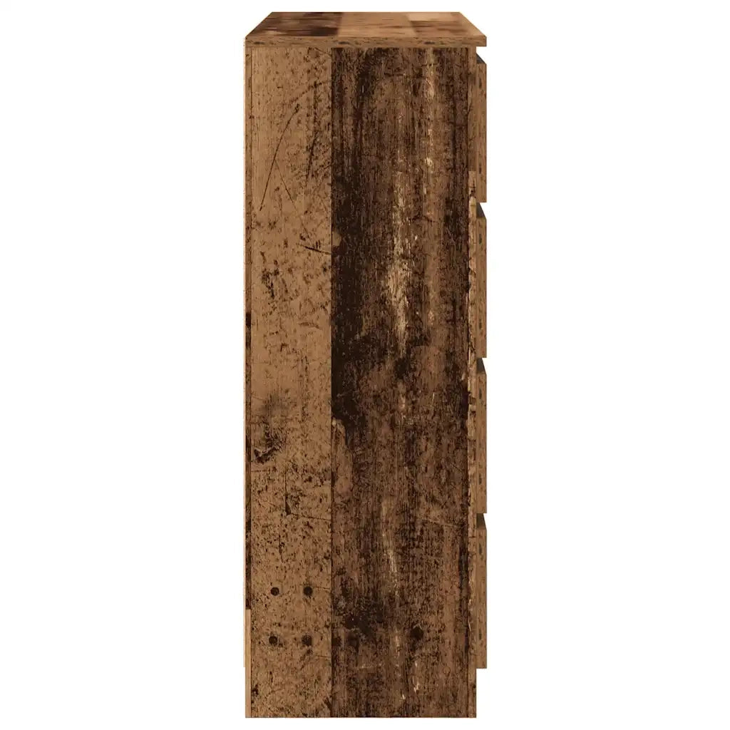 Credenza-Buffet-Armadio da cucina Legno Antico 100x35x99 cm in Legno Multistrato