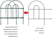 Recinzione Decorativa Metallica per Giardino 18in x 50ft - Hek Metallico a Filo di Acciaio