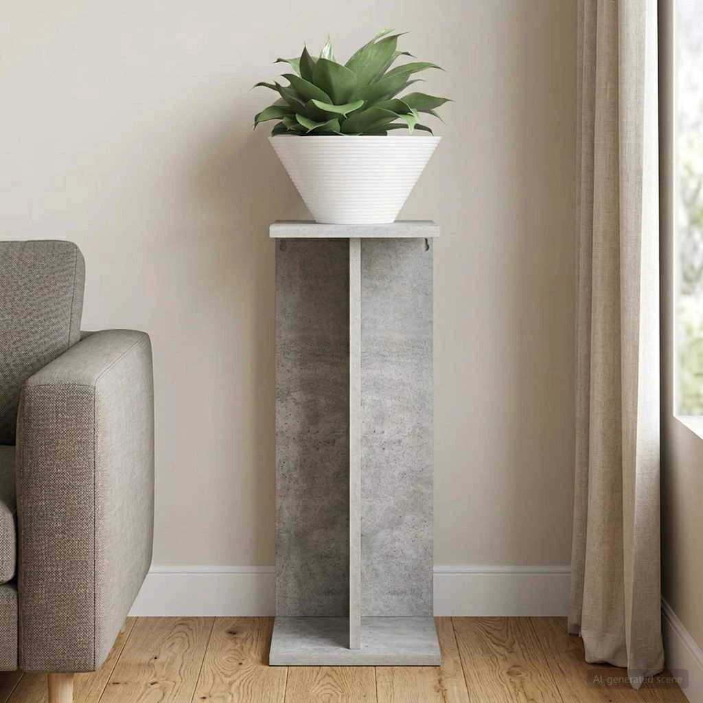 Supporto per piante Grigio Cemento 25 x 25,5 x 60,5 cm 899664