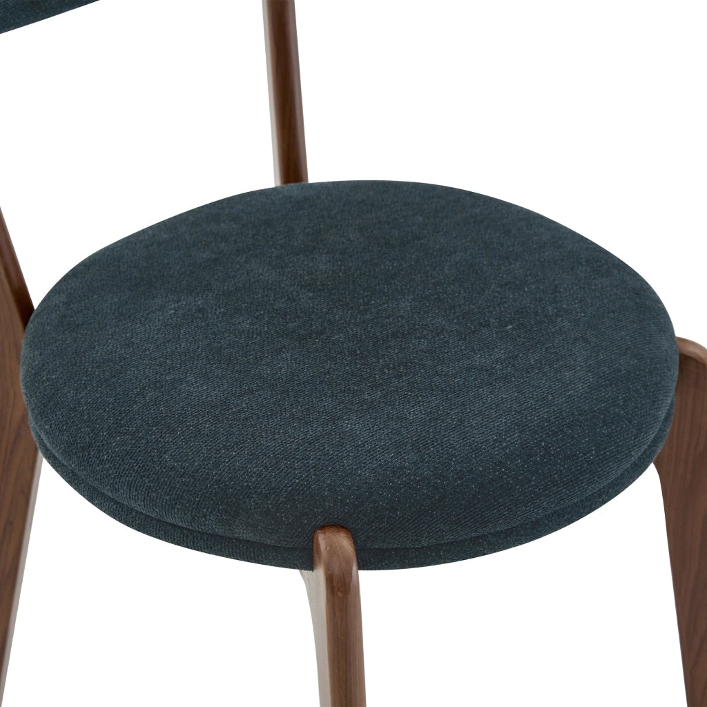 Sedie da pranzo moderne, 2 pezzi in lino nero con struttura in metallo e seduta confortevole