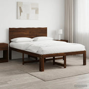 Letto matrimoniale con testiera ROSTOCK Marrone Scuro 903335