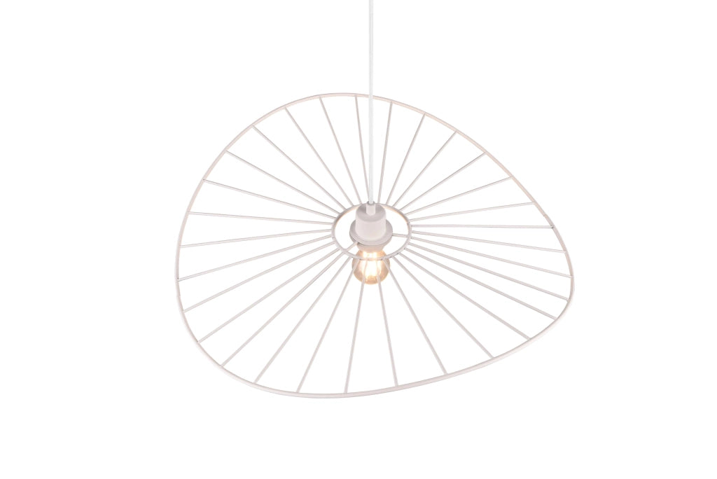 Lampada a sospensione, metallo, bianco, D 60 cm, Chapeau