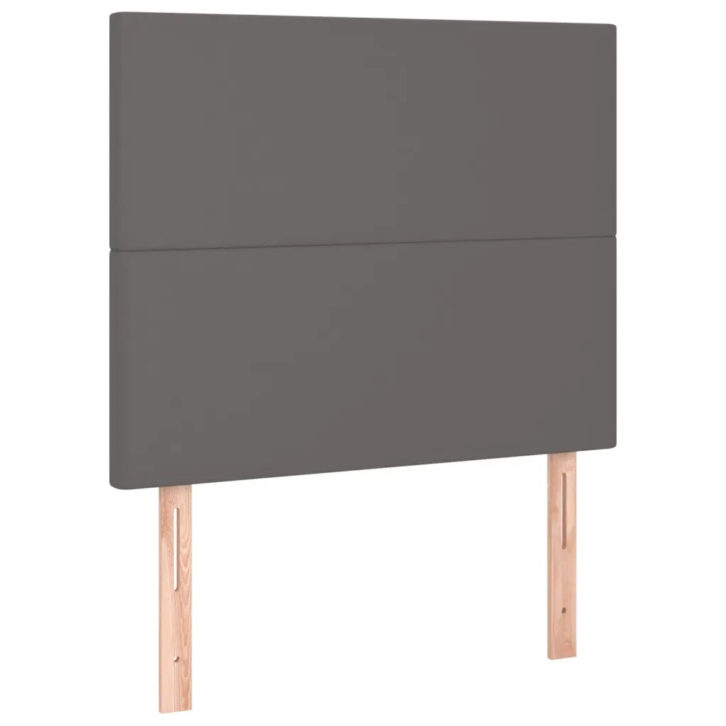 Giroletto a Molle con Materasso Grigio 100x200 cm in Similpelle 3137531