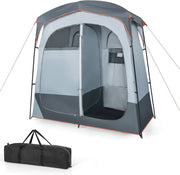 Tenda da campeggio per doccia per 2 persone, spogliatoio con sacchetto di trasporto e copertura antipioggia rimovibile, tenda per servizi igienici, spogliatoio per esterni, 210 x 106 x 210