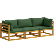 Set di divani 3 pz Naturale Legno di Acacia Massello 3417252
