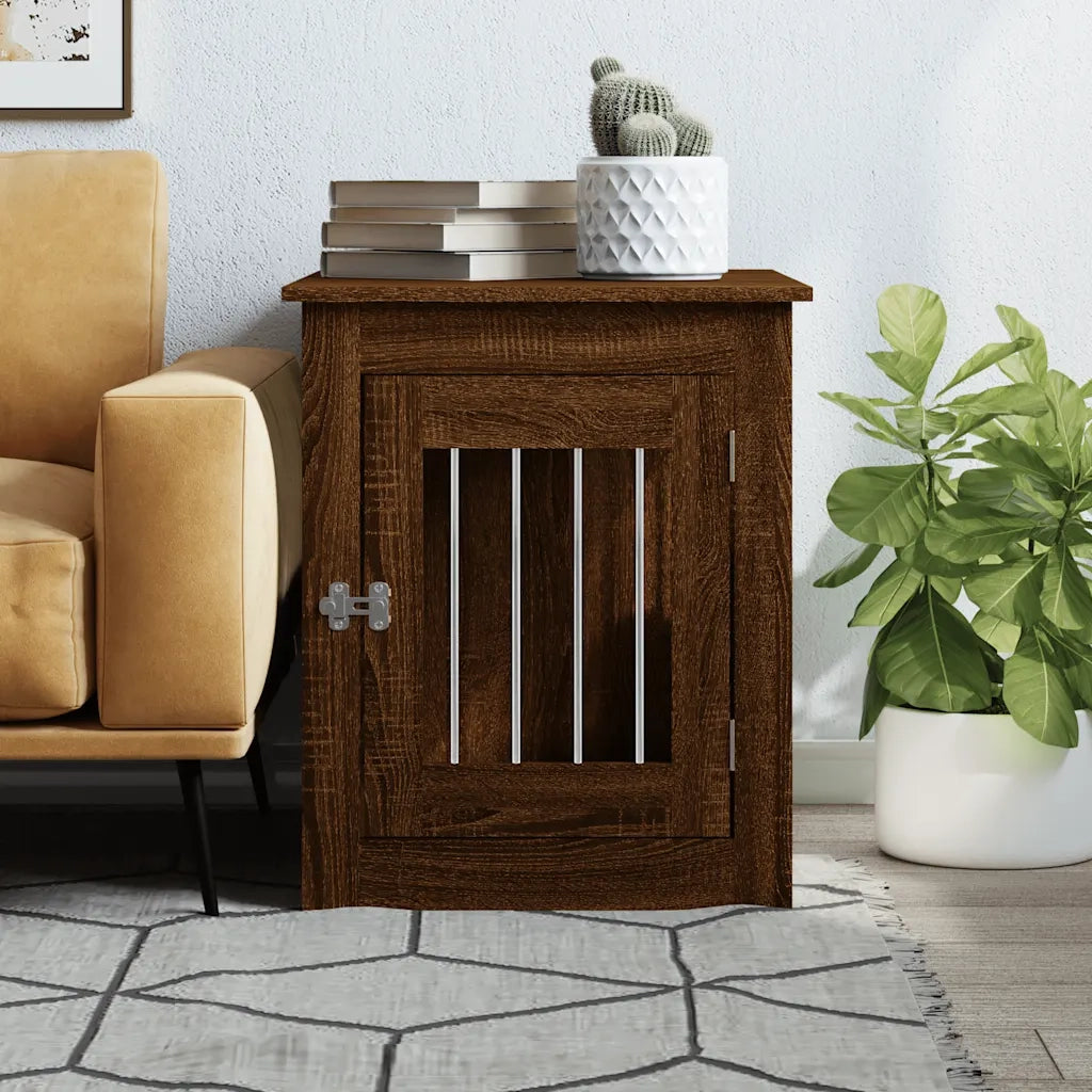 Gabbia Cani Arredamento Rovere Marrone 55x75x65cm Multistrato CFW8670419