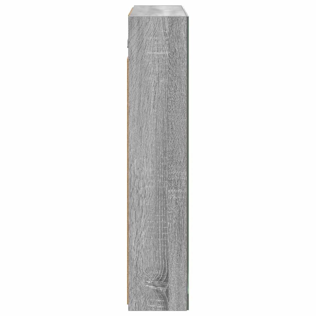 Mobiletto per specchio da bagno Grigio Sonoma 70 x 14,5 x 70 cm