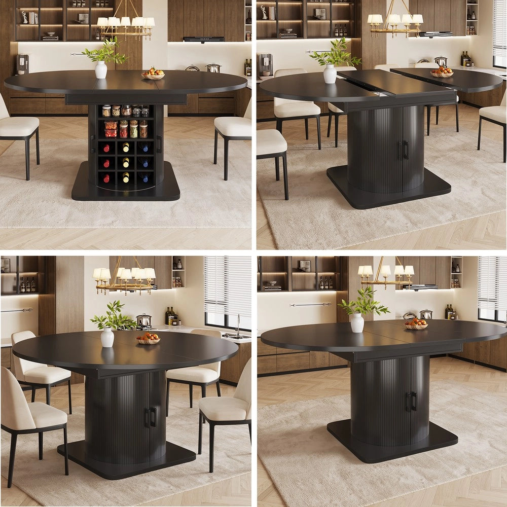 Tavolo da cucina allungabile salvaspazio ¨C Minimal ¨C MDF nero