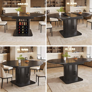 Tavolo da cucina allungabile salvaspazio ¨C Minimal ¨C MDF nero