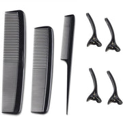 Set di Kamme per Capelli 3 Pezzi - Kamme Antistatiche per Stile - Kamme con Denti Fini - Kamme Precisi per Parrucchieri - Set di Spilloni per Capelli - Materiale PVC Resistente al Tempo