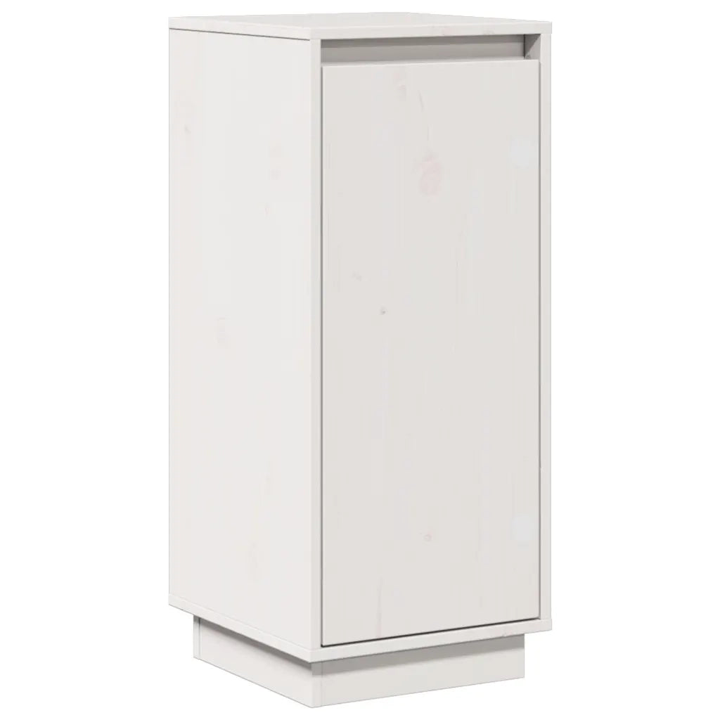 Credenze 2 pz Bianche 31,5x34x75 cm in Legno Massello di Pino cod mxl 15826