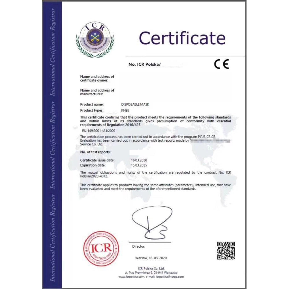 Trade Shop - Set Da 50 Mascherina Protezione Sicurezza Semplice Antipolvere Maschera Ffp2 -