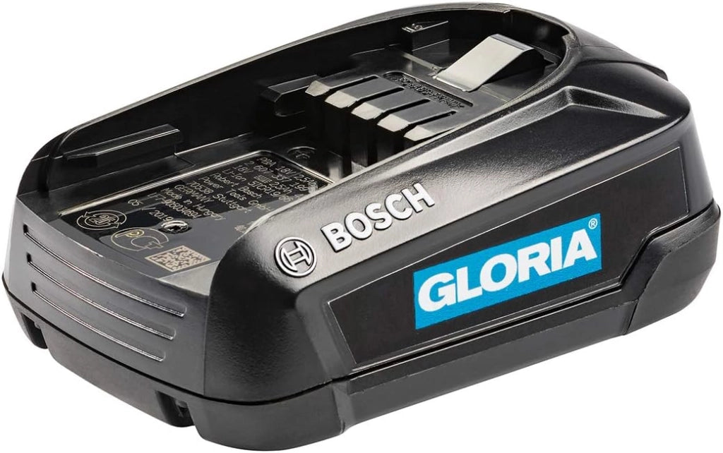 GLORIA Batteria Bosch da 18 V e 4,0 Ah, Linea POWER FOR ALL, Batteria per MultiJet 18V, MultiBrush li-on, WeedBrush li-on, compressore per nebulizzatori