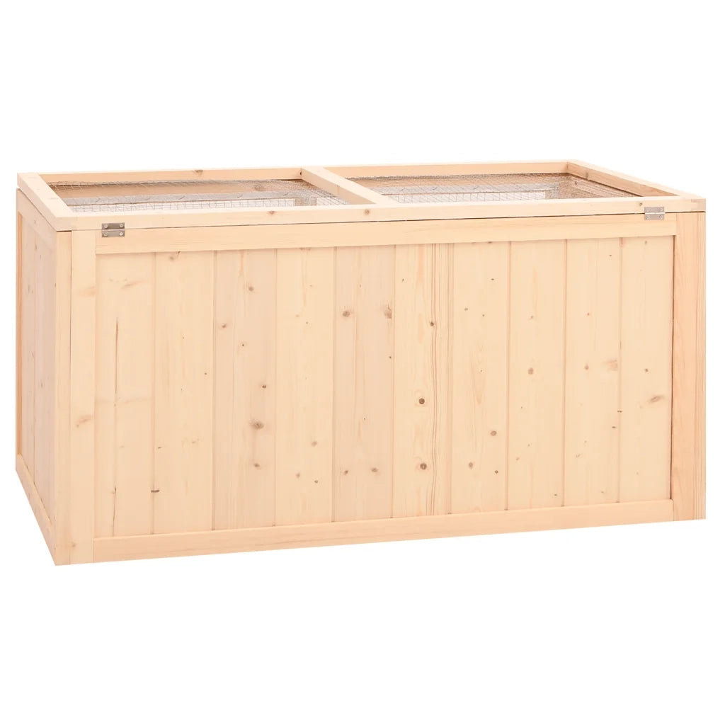 Gabbia per criceti 104x52x54 cm in legno massello di abete 172380