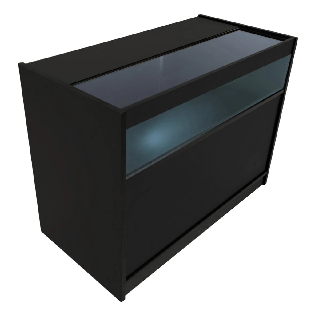 Set Banconi Neri LED Sagittarius B1200 LM60 TB60 Vetrina con Serratura