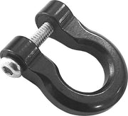 Ferrature a omega per chiusura a giro 8 pezzi cinghia metallica DIY corda paracord nera