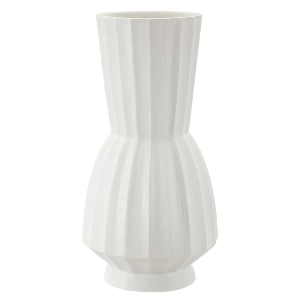 Vaso Decorativo VKH828, Bianco, Poliresina, 25x25x50 cm