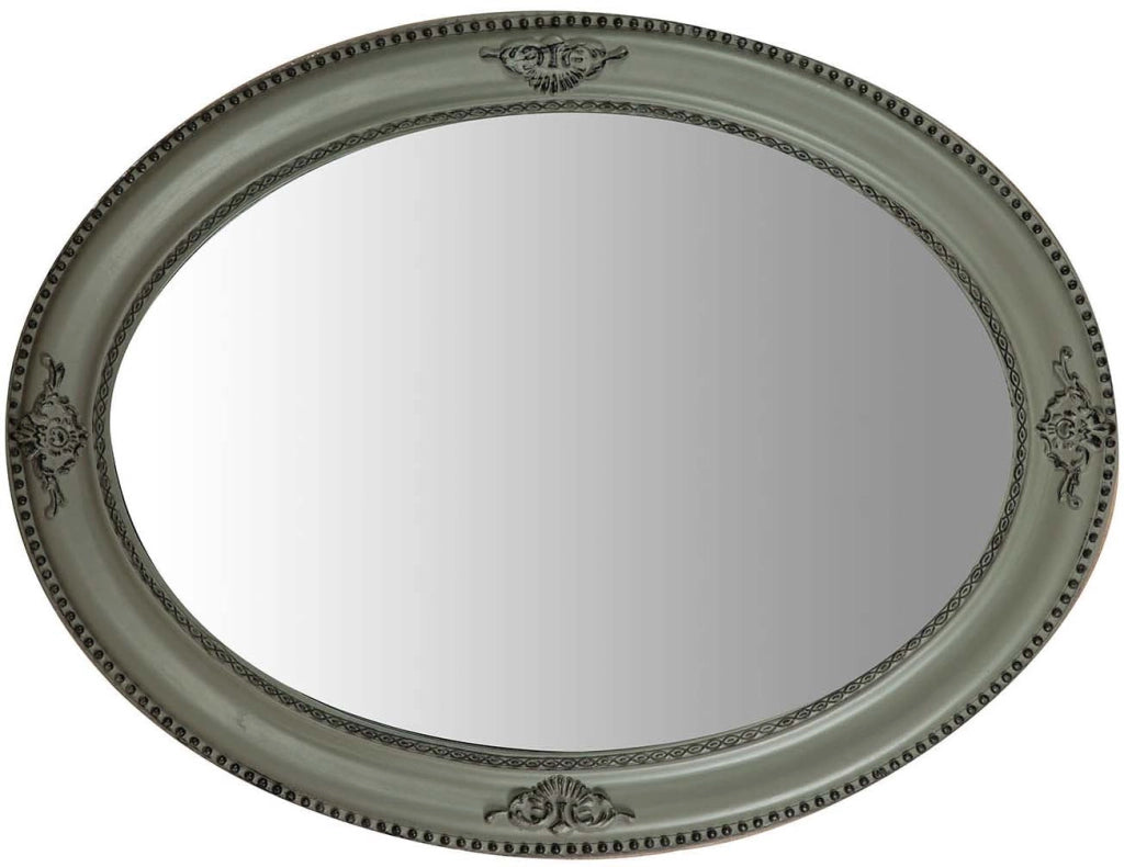 Biscottini Specchiera da appendere verticale/orizzontale L64xPR4xH84 cm finitura grigio anticato.