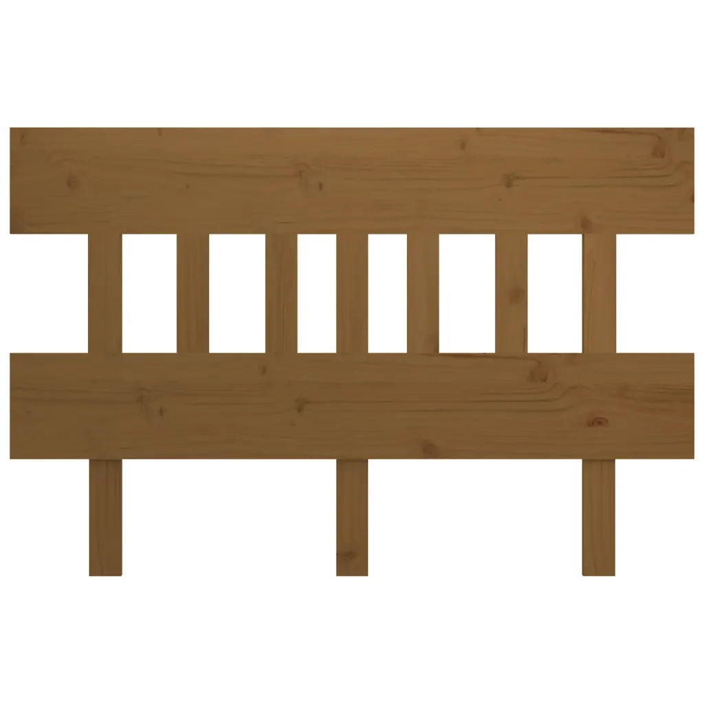 Testiera per Letto ambra 143,5x3x81cm in Legno Massello di Pino 819123