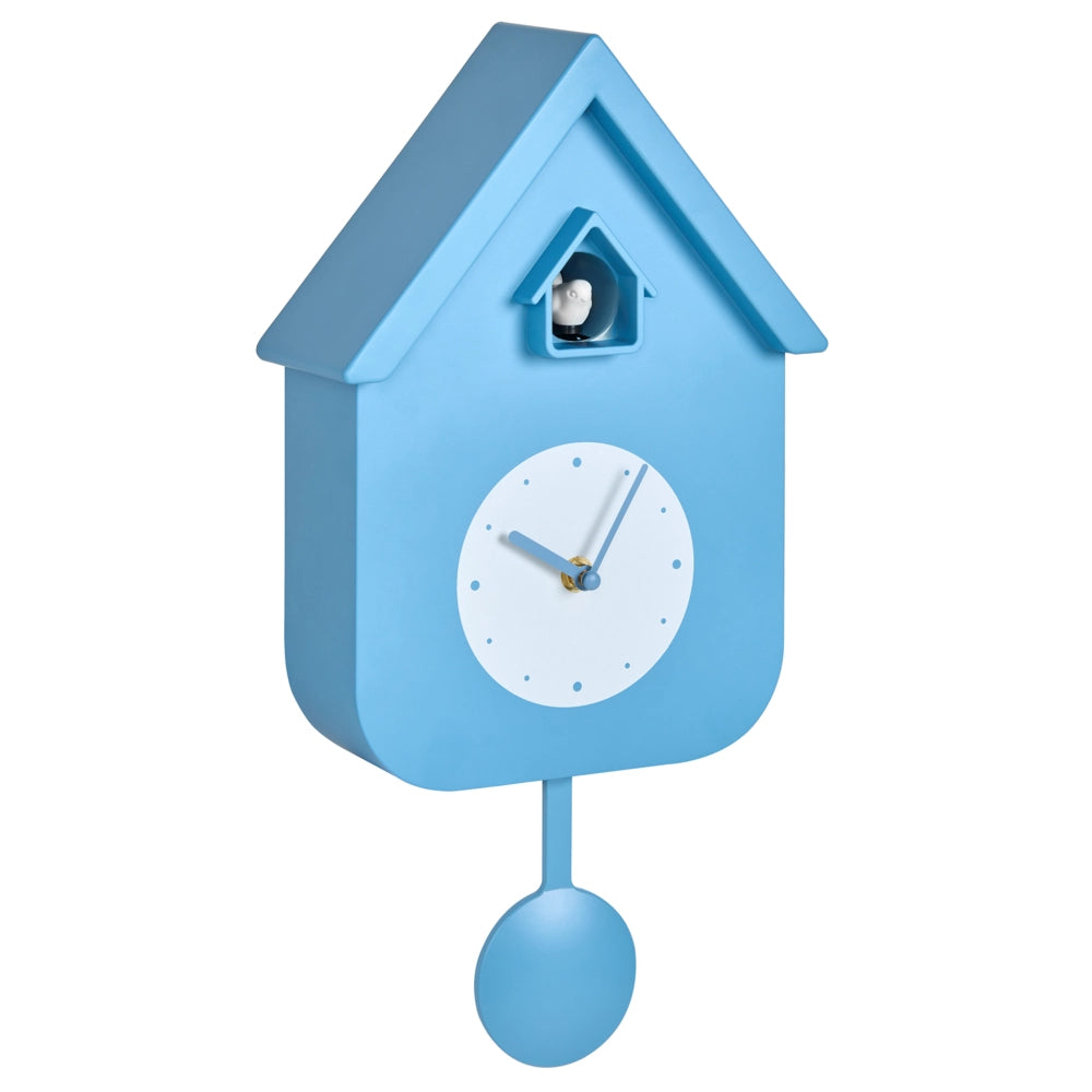 Orologio a cucù moderno con pendolo e blu