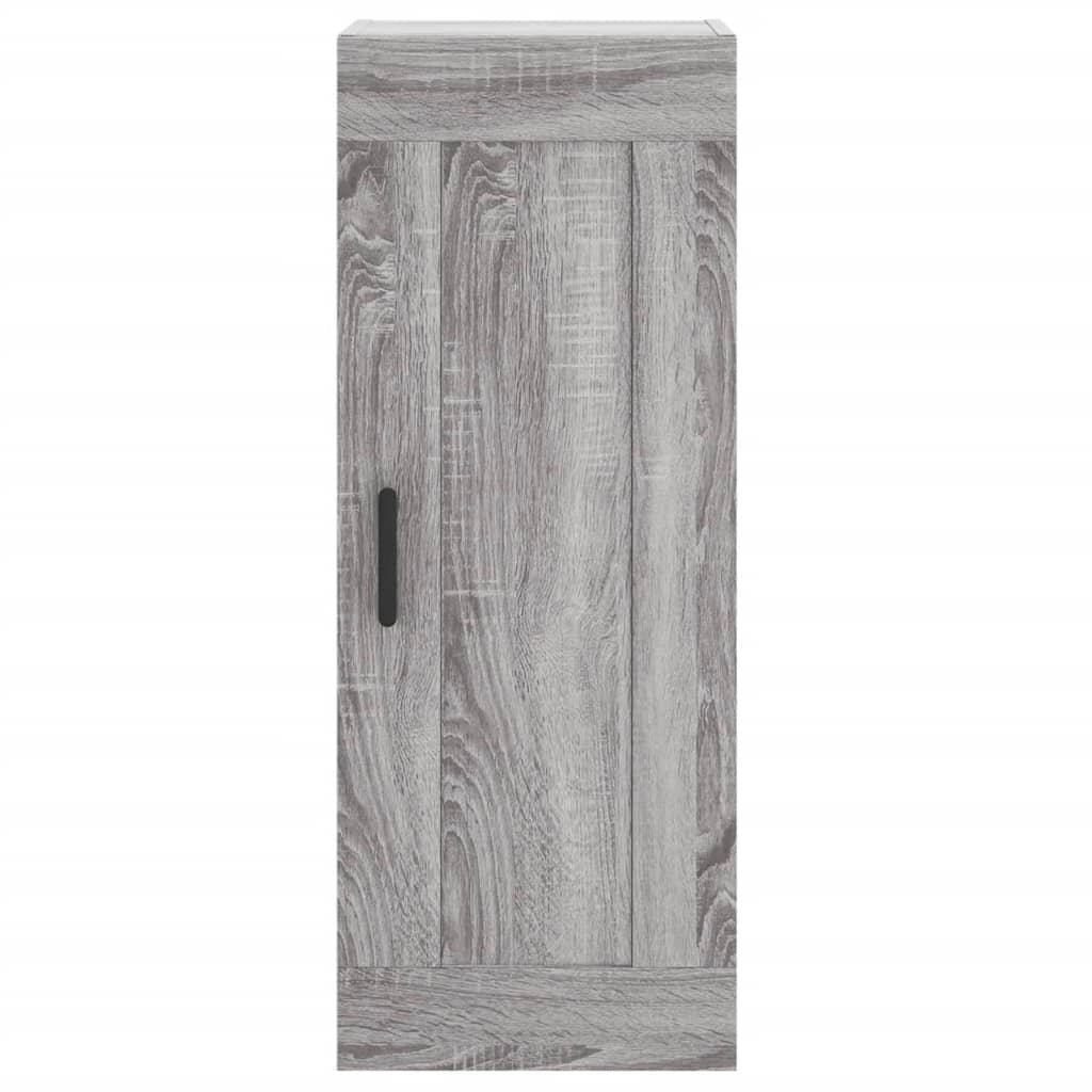 Buffet credenza cassettiera armadio mobile contenitore organizer cucina soggiorno salotto rovere Sonoma alto 34,5 x 34 x 180 cm legno ingegnerizzato grigio 02_0035229