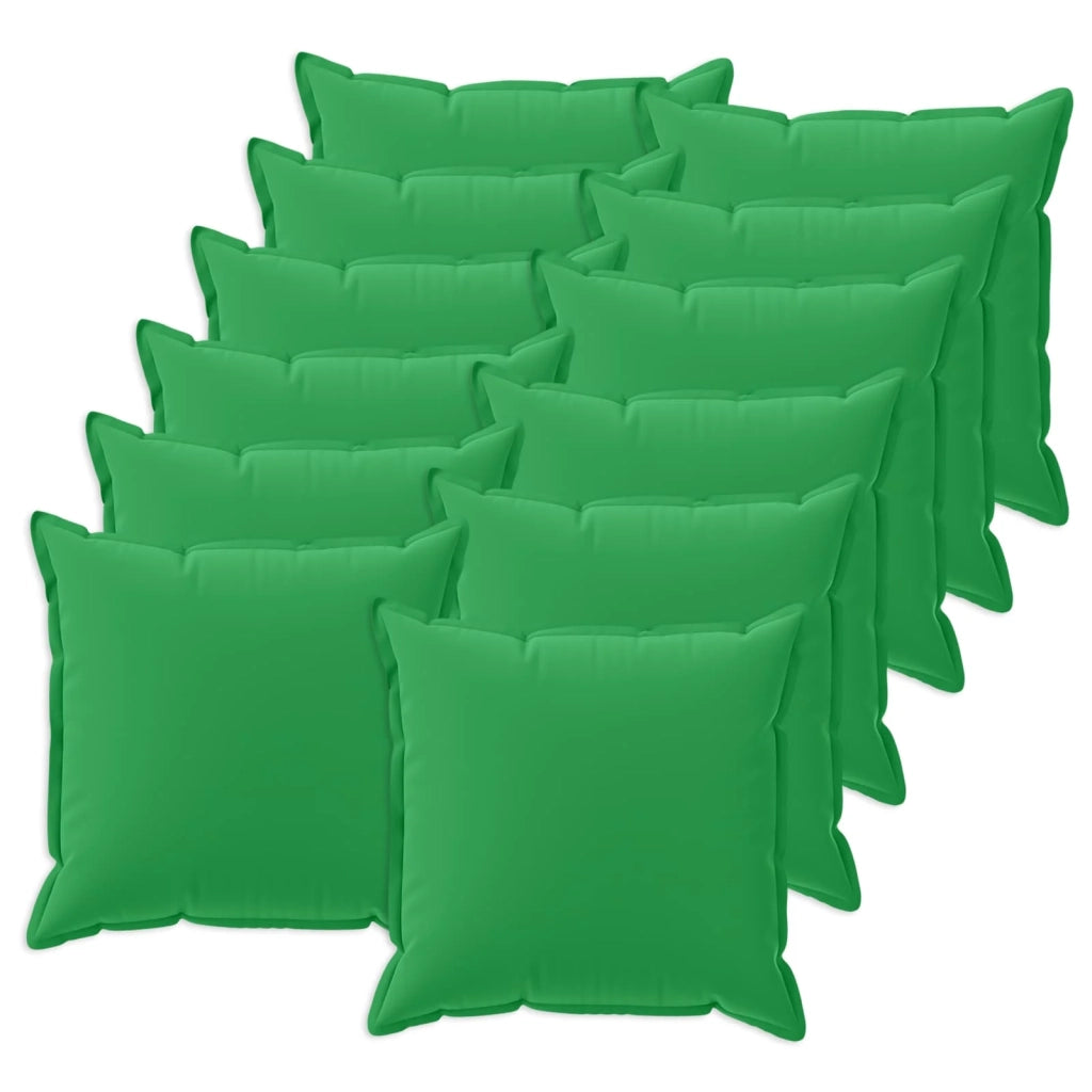 Federa 12 pcs HOUTEN Verde 50 x 50 cm Poliestere 919215