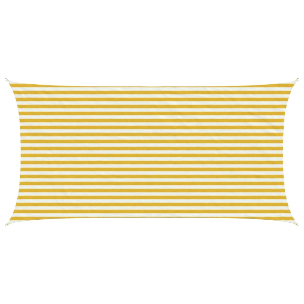 Telo Ombra Giallo e Bianco 2,5 x 6 m HDPE 42032828