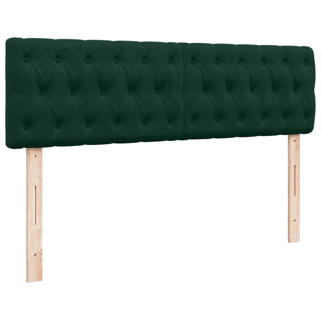 Struttura Letto Pouf con Materasso 140x190 cm in Velluto 3312695