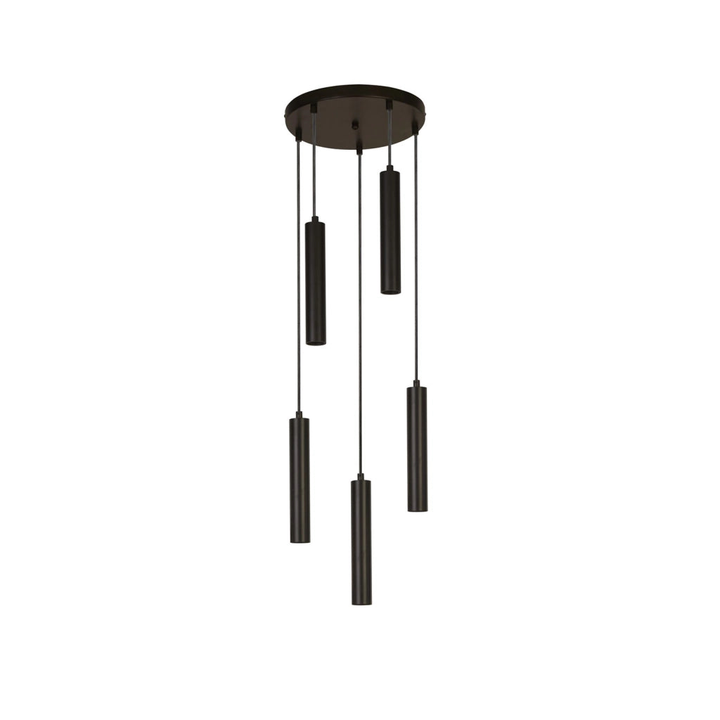 Dulwich 5Lt Multi-Drop Pendant - Metallo nero