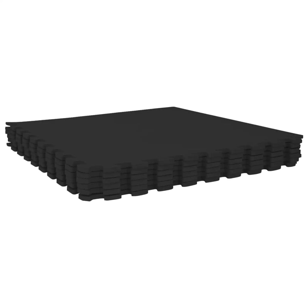 Tappeti 50 pcs Nero 18 m² Schiuma EVA 42040741