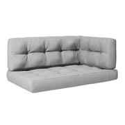 Set di cuscini per pallet Grigio 2 parti Vicco