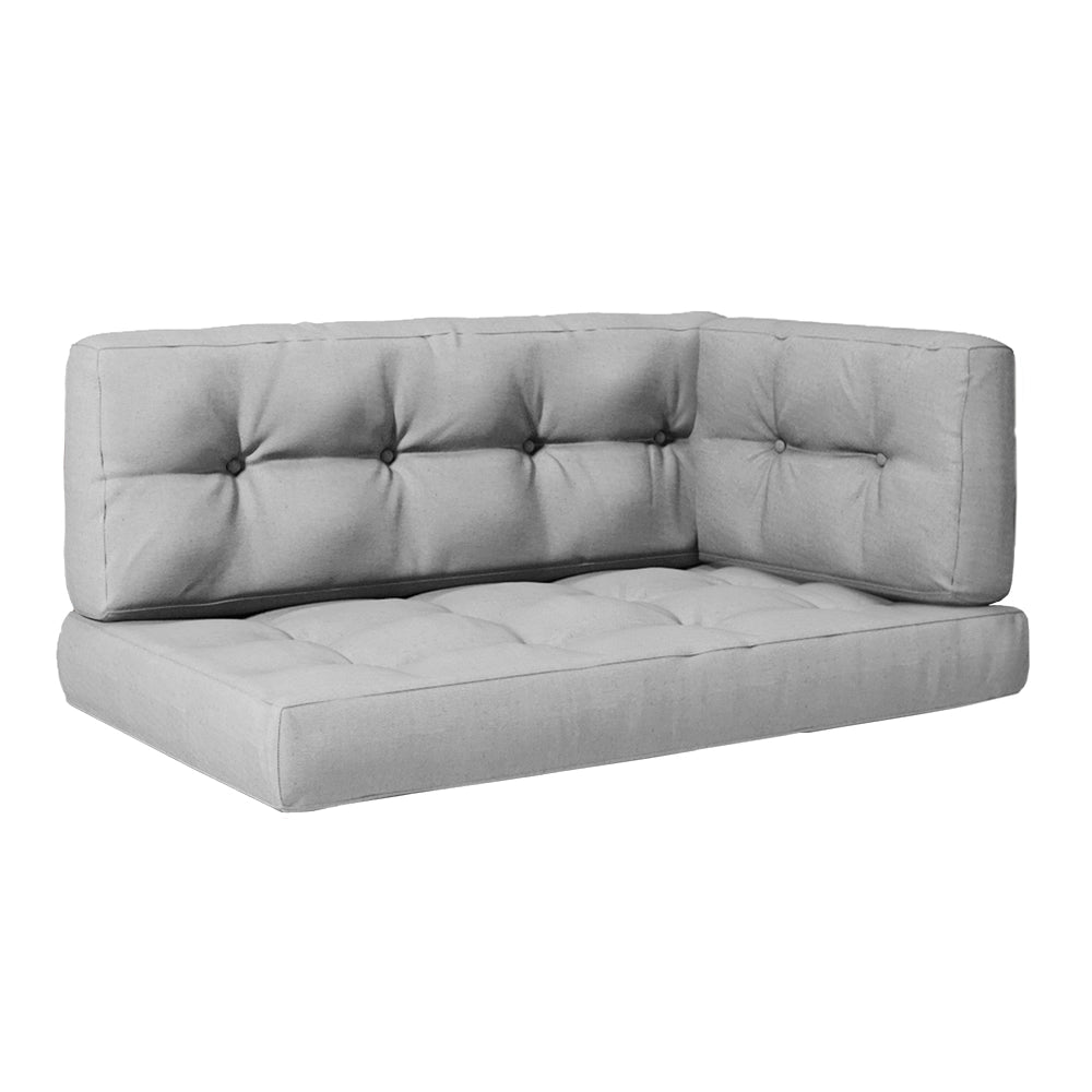 Set di cuscini per pallet Grigio 2 parti Vicco