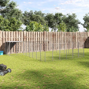 Gabbia per Cani Argento 15,73 m² in Acciaio 3082233