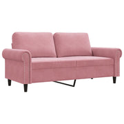 Divano | Divano da soggiorno | Sofa a 2 Posti Rosa 140 cm in Velluto