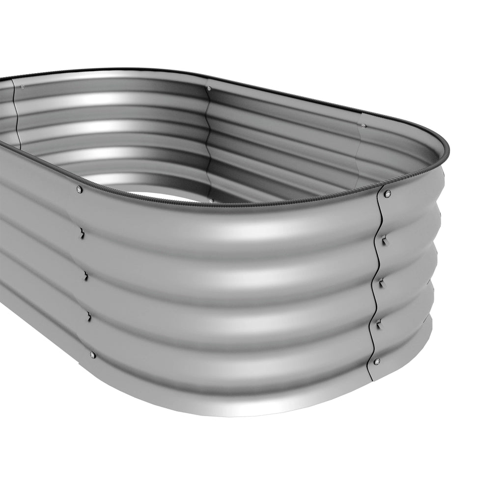Letto Rialzato Modulare per Piante ¨C Xylo ¨C 105x62x30 cm Argento Resistente alle Intemperie