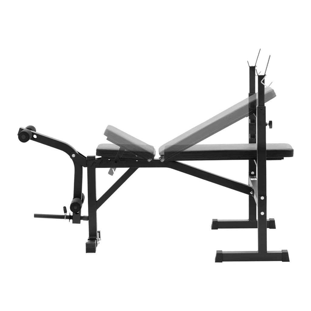 Panca pesi con portata fino a 100 kg inclinazione regolabile 180 - 152° panca per allenamento pesi panca sportiva 14_0007976