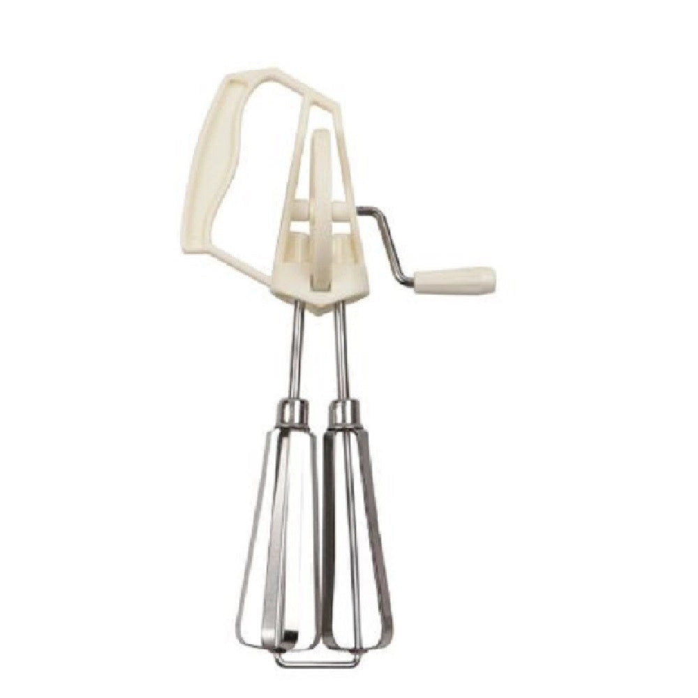 Trade Shop - Batti Uova Manuale Frusta Sbattitore Doppia Sbattiuova Dolci Utensile 25cm 50612 -
